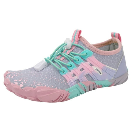

Zhuashum Girls Shoes Children Comfortable Soft Soled Beach Wading Shoes Outdoor Dual Purpose Fitness Swimming Shoes Purple Relax Fit Running Shoes 27