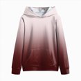 thumbnail image 5 of Staki Hoodies for Teen Girls Oversized Gradient Pullover Sweatshirts Cute Trendy Comfy Y2K Clothes 1-14Y(Wine,11-12 Years), 5 of 6