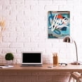 thumbnail image 2 of Stupell Industries Graffiti Love Text Modern Urban Blue Pattern Abstract Painting Gallery Wrapped Canvas Art Print Wall Art, 24 x 30, 2 of 6