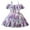 Purple, variant on Girls Dresses Child Toddler Girls Summer Sleeveless Strap Dress Casual Flower Print Princess Chiffon Dresses Toddler Dresses Purple 6 Months-12 Months