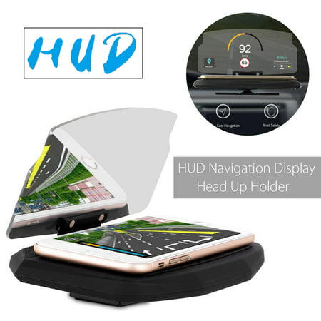 6.5 inch HUD Screen Head Up Display Car GPS Navigation Mobile Phone Holder for iPhone for Samsung