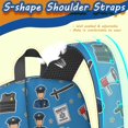 thumbnail image 5 of Police and Megaphone Blue Pattern 17" Waterproof Oxford School Backpacks for Teens, S-Shape Padded Straps, for School, Travel, Hiking, Camping, 5 of 5