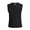 Black_L, variant on Youth Soccer Chest Protector Vest with EVA Padding for Shock Resistance and