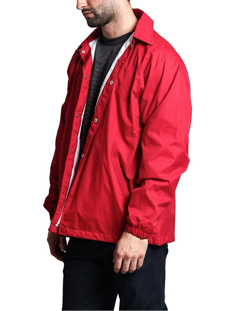 Men's Waterproof Windbreaker Jacket VOS - Red - 3X-Large - Walmart.com