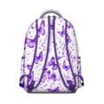 thumbnail image 5 of Butterflies Print Backpack for Student Colorful Floral Pattern Cute Tropical Aesthetic Bookbag for Butterfly Lovers Artistic Design, 5 of 5