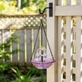 thumbnail image 3 of Rewenti Bloom Outdoor Garden Floating Hanging Solar Bird Feeder Birdbath Fountain Water Decor, 3 of 5