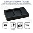 thumbnail image 2 of Dual Camera Battery Charger for Canon NB-10 Batteries & eCostConnection Microfiber Cloth, 2 of 3