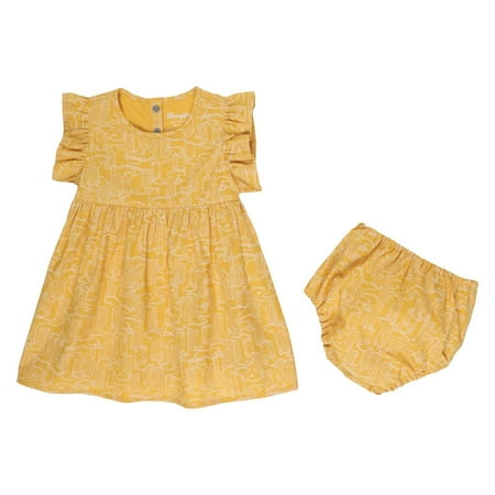 

Wrangler Womens 112329259 SU23 WRG WEST BABY GIRL TOP 6/9M Yellow
