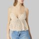 thumbnail image 2 of Camiseta sin mangas plisada con cuello en V para mujer - Blusa elegante de estilo francés, poliéster, tallas S-XL, 2 of 4