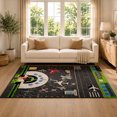 thumbnail image 2 of Gelasgo Airport Runway Map Velvet Area Rug, Aviation Themed Decorative Carpet, Soft Indoor Floor Mat for Kids Room Bedroom Playroom Game Room Home Decor, 2 of 5