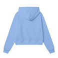 thumbnail image 6 of Womens Zip Up Hoodies Cropped Jackets Fall Clothes 2026 Casual Lightweight Long Sleeve Cropped Sweatshirt(Light Blue,M), 6 of 6