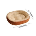 thumbnail image 3 of geerera Oval Pet Bed Orthopedic Bed Fleece Warmth Pet Pad for Cat & Small Dog, 3 of 6