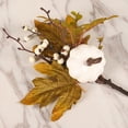 thumbnail image 2 of Lefu Artificial Maple Leaves Branch Fake Fall Leaves Stems Plants Outdoor Home Decor, 2 of 10