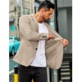 thumbnail image 4 of COOFANDY Men's Casual Regular Fit Blazer Jacket Two Button Suit Jackets Lightweight Sport Coat, 4 of 7