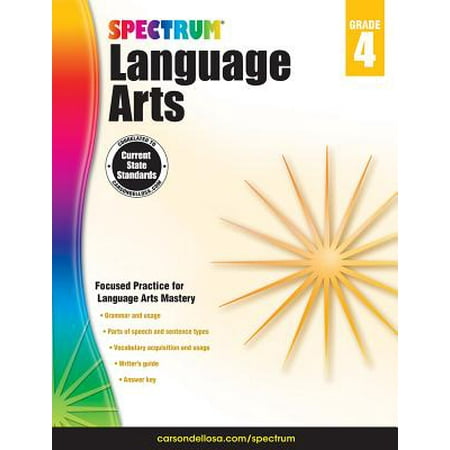 - Carson Dellosa CD-704591 Spectrum Language Arts Gr 4