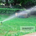 Alloy Ground Garden Sprinkler with 360° Rotation, Adjustable Water ...