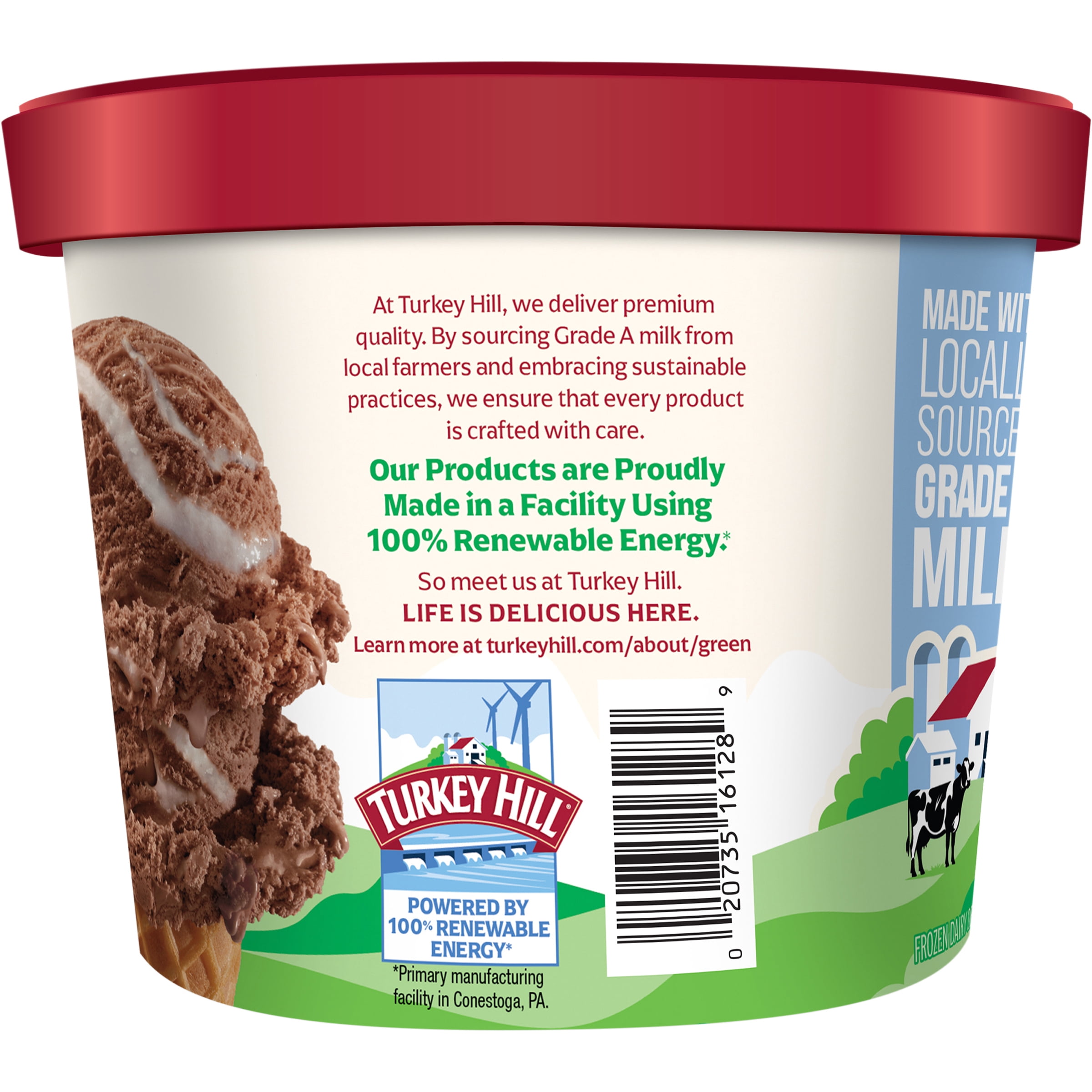 Turkey Hill Chocolate Marshmallow Premium Ice Cream, 46 fl oz