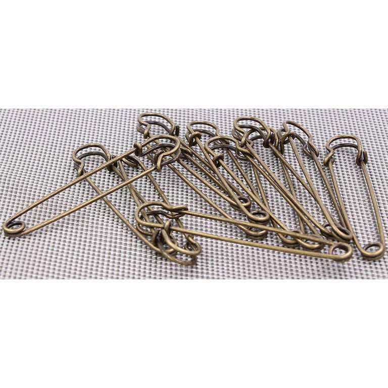 4pcs 80mm Silver Safety pins Coiless Safety Pins Larger Safety Pins Kilt  Pins Broochs Letter Bar Pins Apparel Accessories DIY Sewing