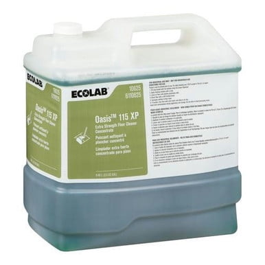 Ecolab Nettoyant pour Plancher Oasis 115 XP 9,46 L/2,5 Gallon Alcalin Extra Puissant pour Plancher de Cuisine