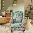 thumbnail image 6 of Stretch Wingback Chair Cover Sofa Cover Washable Chair Protector Armchair Cover Single Sofa Seat Cover for Wedding, 6 of 10