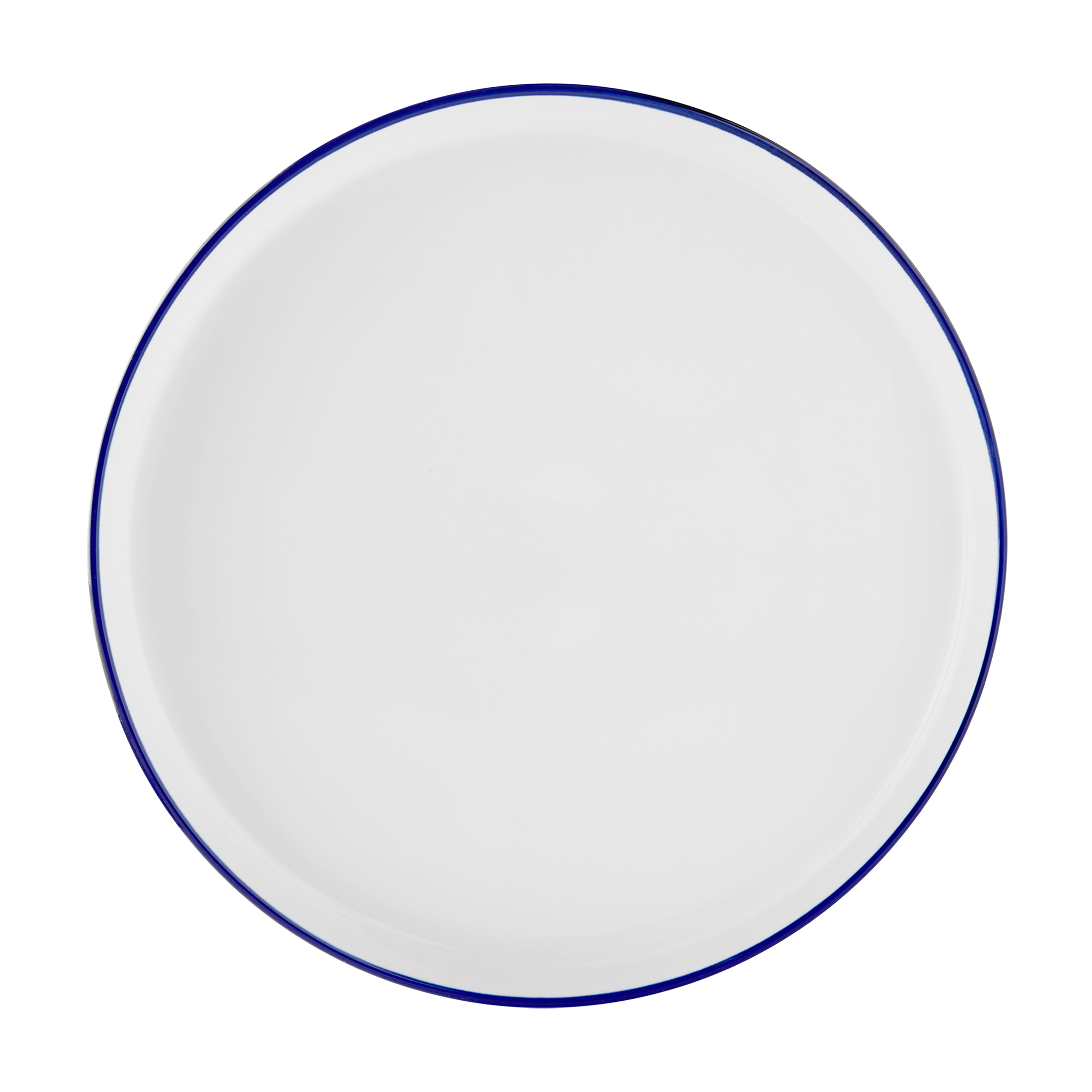 Mainstays 12-Piece Blue Rim Stoneware Dinnerware Set photo 3