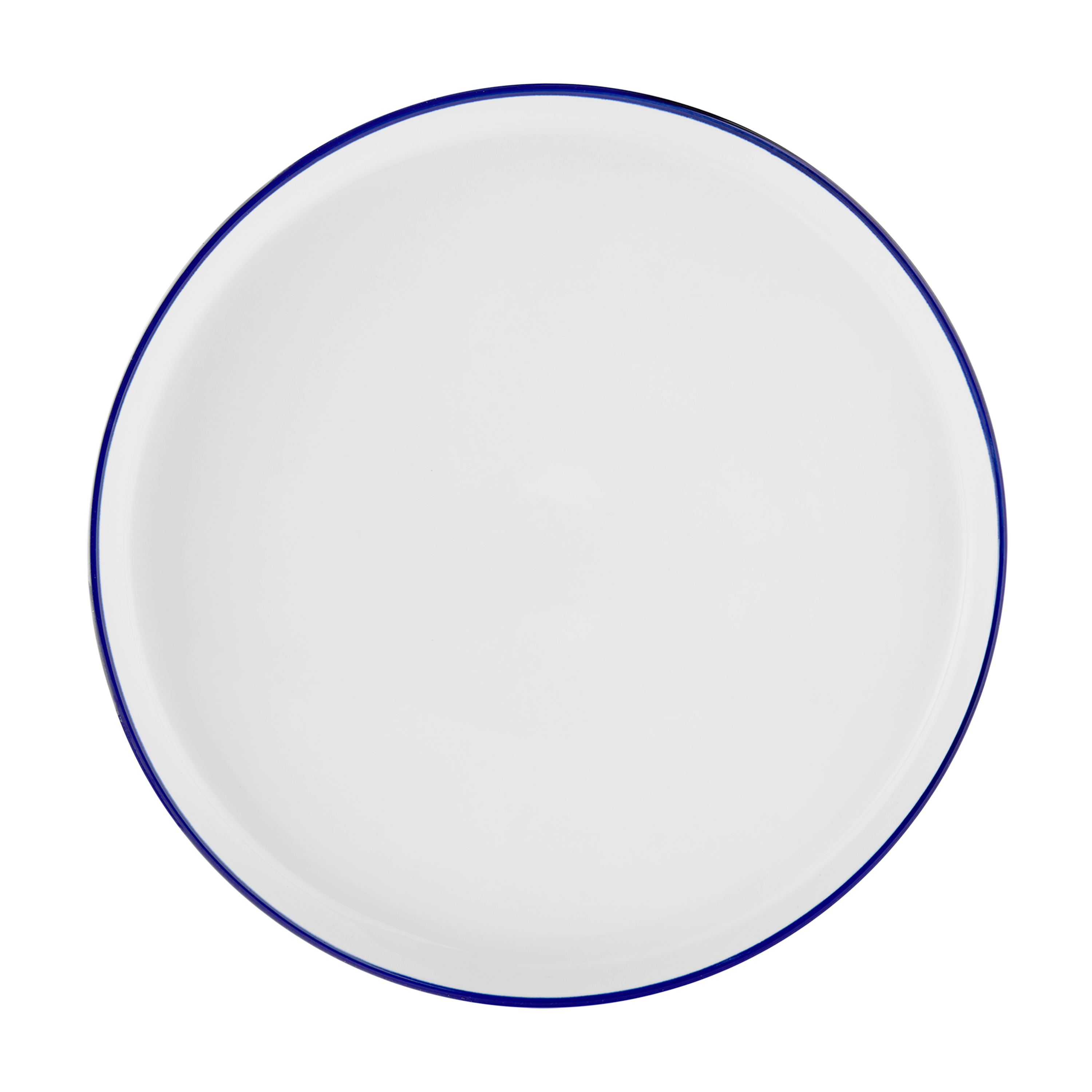 Mainstays 12-Piece Blue Rim Stoneware Dinnerware Set - image 4 of 7