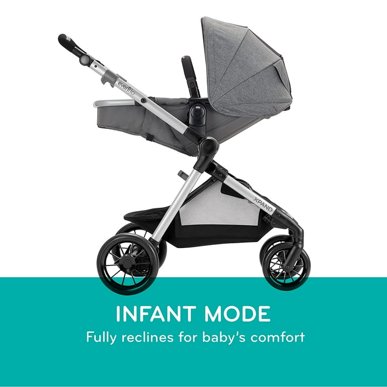 Evenflo Pivot Xpand Modular TravelSystem w SafeMax Car Seat Percheron 57112254