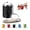 Black, variant on Mini Coin Storage Keychain, 2-in-1 Fidget Stress Relief & Portable Coin Holder with Snap Closure