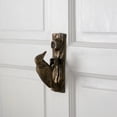 thumbnail image 3 of Antique Brass Door Knocker Decorative Woodpecker Shaped 6.5" L Solid Brass Front Door or Gate Victorian Metal Knockers w/Screws Pack of 2 Renovators Supply, 3 of 3