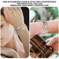 thumbnail image 4 of Watchband Chain Watch Strap Bracelet Watch Band Metal Watchband Compatible for Fitbit Versa3/sense, 4 of 9