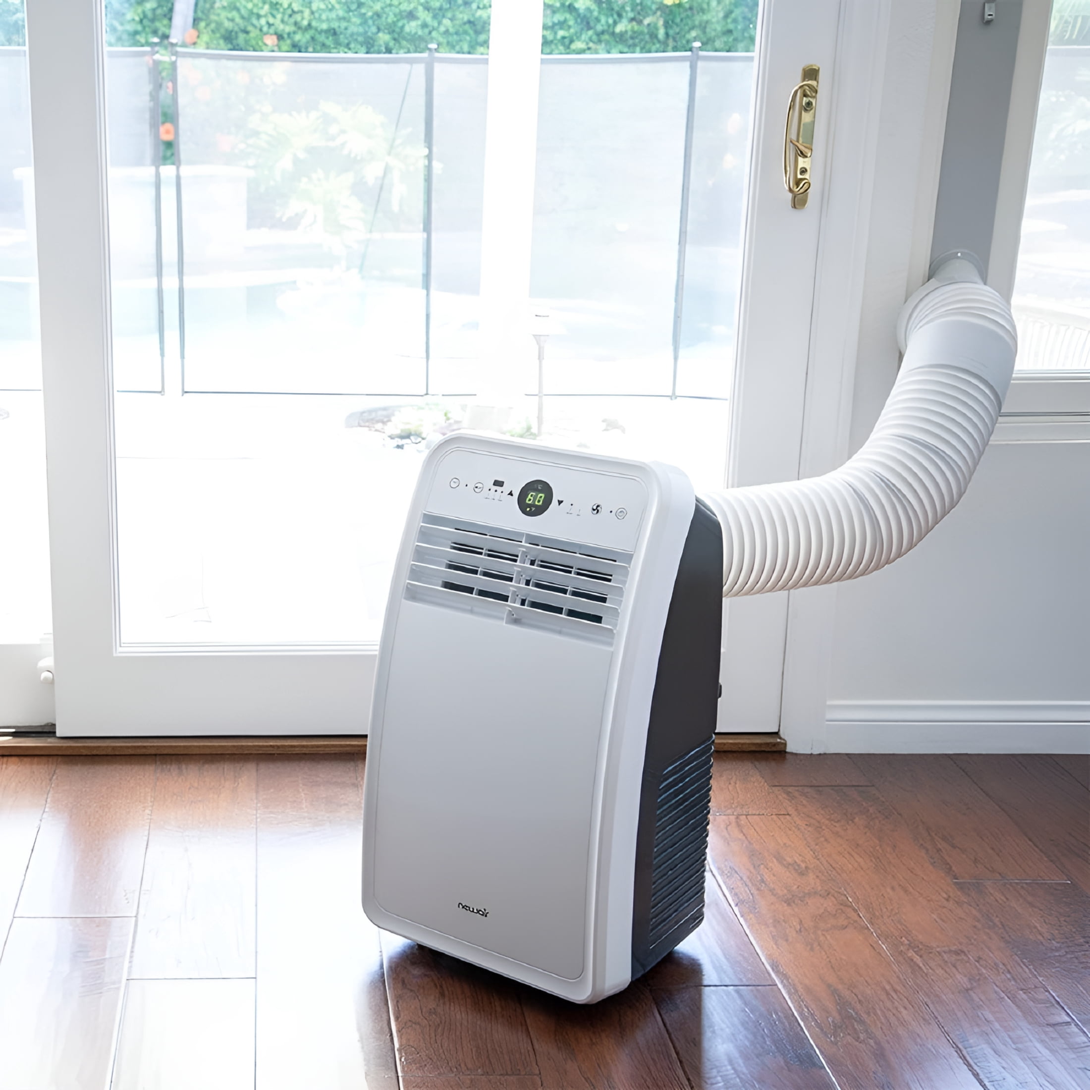 ARLAJO Portable Air Conditioner Window Vent Kit,Adjustable Window Seal with 5.9 Inch Diameter,59 Inch Length Exhaust Hose,Universal for Sliding Horizontal Or Vertical Window