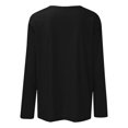 thumbnail image 5 of Tittly T Shirts for Women Graphic Tees Ladies Fashion Long Sleeve Round Neck T Shirt Womens Long Sleeve Tops Tshirts Shirts Black L, 5 of 5