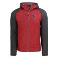 thumbnail image 2 of Men's Cutter & Buck Heather Red/Heather Charcoal Nashville Sounds Mainsail Raglan Full-Zip Hoodie, 2 of 3