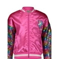thumbnail image 2 of JoJo Siwa Jojo Siwa Unicorn Little Girls Sequin Zip Up Bomber Jacket Little Kid to Big Kid, 2 of 5