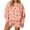Pink #009, variant on Womens Polka Dot 2 Piece Outfits Casual Oversized Long Sleeve Sweatshirts Shorts Set Tracksuits Sweatsuits S