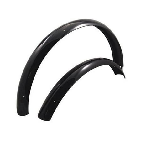 Wald #962 Balloon Bolt-On Bicycle Fenders (Black - 26 Inch)
