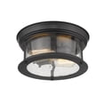 thumbnail image 5 of 2 Light Flush Mount In Seaside Style 11 Inches Wide By 5.5 Inches High-Heritage Brass Finish Z-Lite 727F10-Hbr, 5 of 7