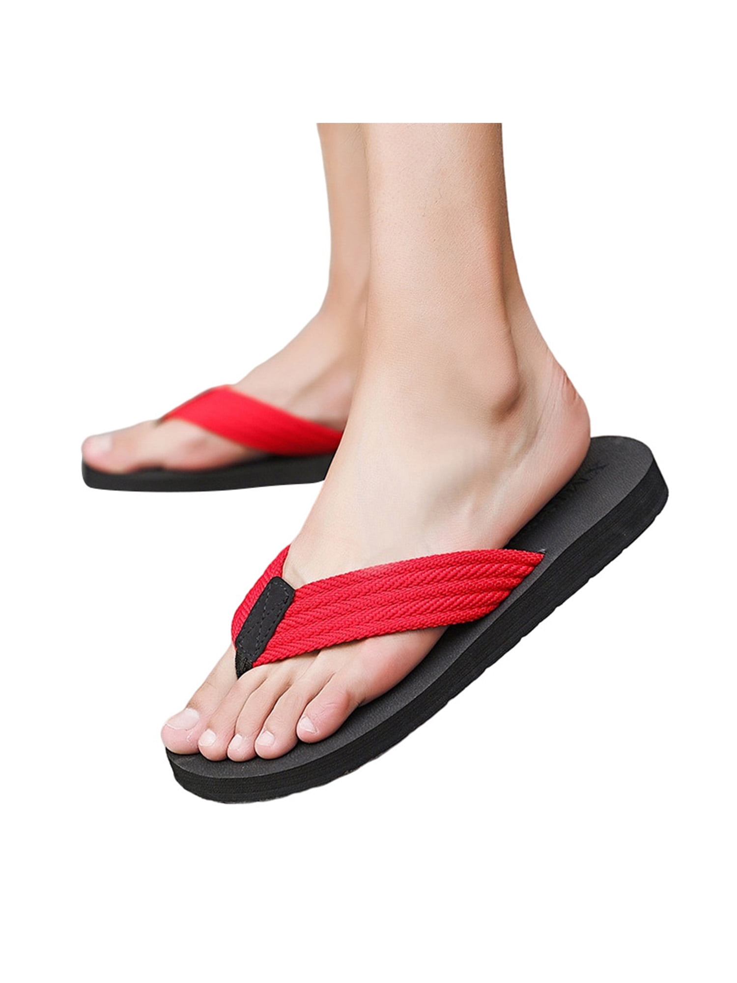 Men Sandals Beach Flip Flops Shoes Comfort Lightweight Sports Skidproof Summer 