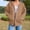 #005 Khaki, variant on Womens Casual Solid Long Sleeve Zipper Hooded Coat Pocket Sweatshirt Tops Features: Lady Tunic Sweatshirt Petite Women Tops Snap Pullover Cow Lady Sweatshirt Hoodie Sweatshirt Hemlock Womens Long