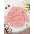 thumbnail image 5 of FEORJGP Toddler Baby Girls Boys Sweater Rompers 1M-18M Infant Long Sleeve Knitted Bodysuits Casual Chunky Cable Knitwear Jumpsuits for Newborn Little Girl Boy Fashion Cozy Basic Solid Cute Clothes, 5 of 7