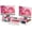 Pink, variant on Black Dual Monitor Stand Riser with Storage Drawer