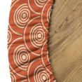 thumbnail image 5 of Ambesonne Geometric Fitted Round Tablecloth, Kimono Motifs Pattern, 45"- 56" Diameter, Orange Pale Yellow, 5 of 5