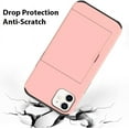 thumbnail image 4 of for iPhone 12 Mini Case with Card Holder,for iPhone 12 Mini Wallet Case Anti-Scratch Dual Layer Hidden Pocket Case Shockproof Cover Compatible with iPhone 12 Mini-Pink, 4 of 12