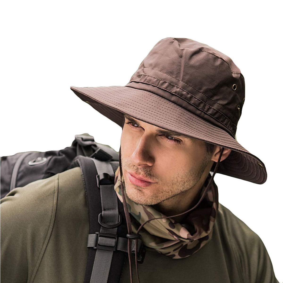 New Unisex Bucket Hat Boonie Hunting Fishing Outdoor Cap Wide Brim Military 