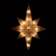 Northlight 11,75" Pré-Éclairé Paillettes Blanches avec Étoile de Défilement Or de Béthléhem Arbre de Noël Topper – image 3 sur 4