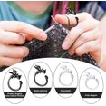 thumbnail image 3 of 4PCS Dragon Crochet Tension Rings and 10PCS Metal Spiral Stitch Markers for Knitting with Storage Box Adjustable Dragon Yarn Ring, 3 of 7
