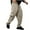 Khaki, variant on Levmjia Men's Cargo Pants Multi-Pocket Work Pants 100% Polyester Twill Utility Trousers Drawstring Elastic Waist Casual Joggers Solid Color Streetwear Pants S-2XL