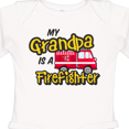 thumbnail image 4 of Inktastic My Grandpa is a Firefighter with Fire Truck Boys or Girls Long Sleeve Baby Bodysuit, 4 of 5