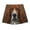☪146-Brown, variant on Silly Dog Butt Print Beach Pants Men Elastic Drawstring for Hot Tub Water Park 4th July Party