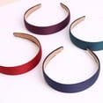 thumbnail image 5 of Women Wide Elastic Fashion Headbands Head Hoop Hair Accessories Thick Headwear for Women Girls Hair Band Dark Green, 5 of 5